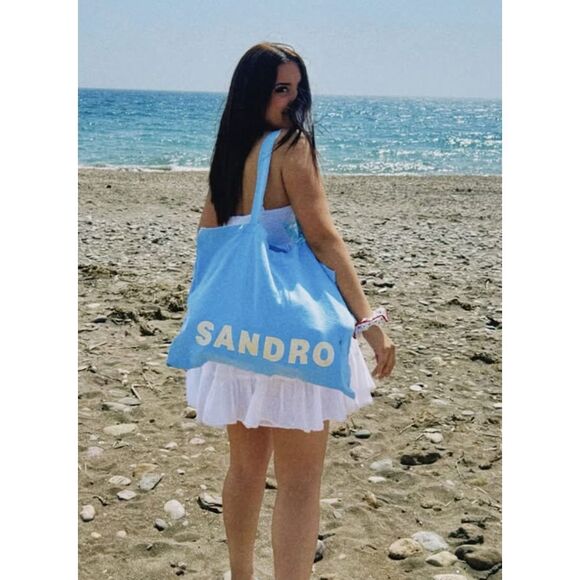 SANDRO tote bag 100% cotton - Picture 2 of 7